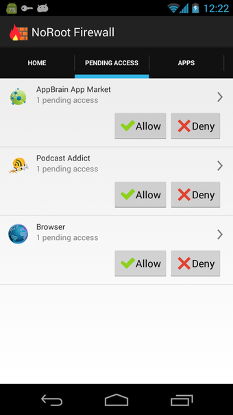Image 0 for NoRoot Firewall