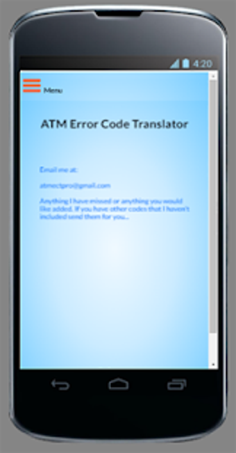 Image 1 for ATM Error Code Translator…