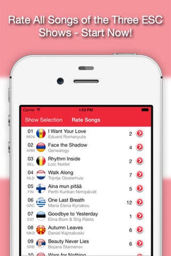 Image 0 for ESC Rating 2015 - Eurovis…