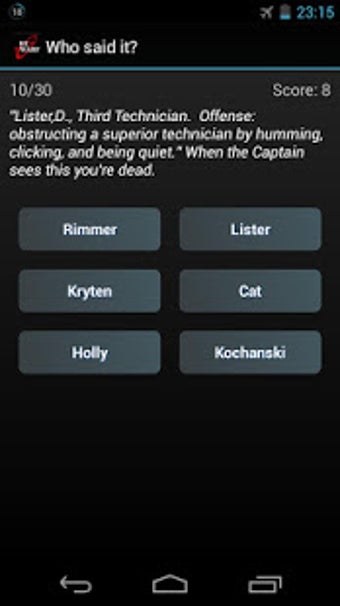 Imagen 0 para Red Dwarf Quiz