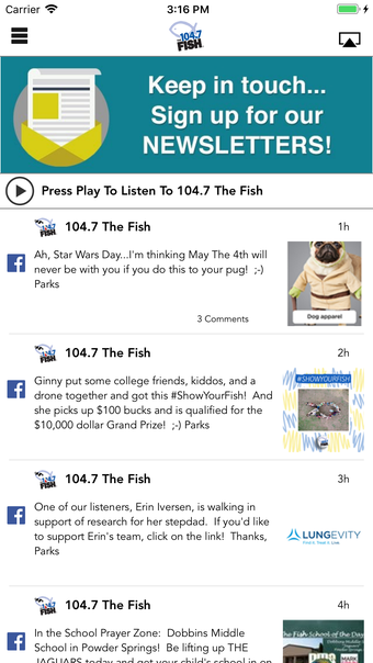 Image 0 for 104.7 The Fish