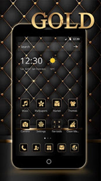 Imagen 2 para Gold Black Luxury Busines…