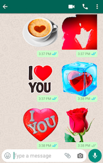 Image 0 for Romantic Stickers for Wha…