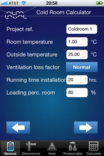Imagen 0 para Cold Room Calculator