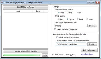 Image 0 for Clarest XPS2Image Convert…