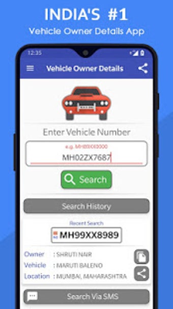 Image 0 for Vehicle Owner Details Ind…