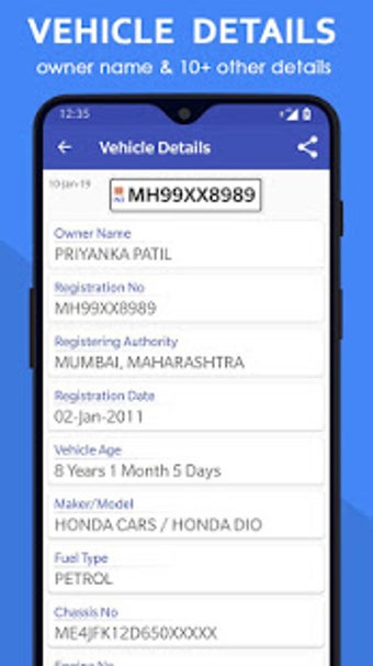 Image 2 for Vehicle Owner Details Ind…