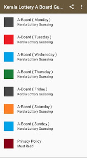 Image 1 for Kerala Lottery A Board Gu…