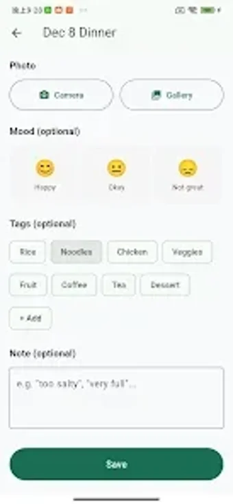 Image 0 for Meal Diary