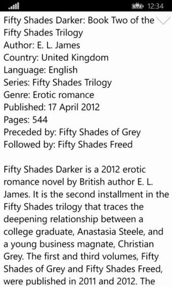 Imagen 2 para Fifty Shades Darker Book …