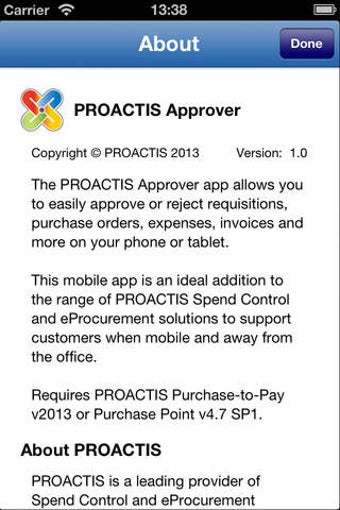 Image 0 for PROACTIS Approver