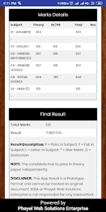 Image 3 for SEBA Result