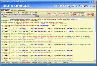 Image 0 for DBF data import for ORACL…