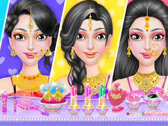 Imagen 1 para Indian Bridal Makeup Game…