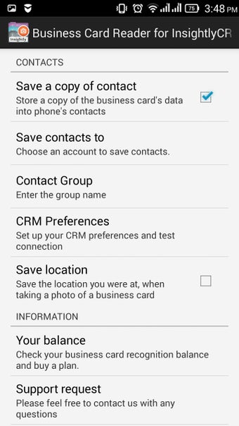 Imagen 7 para Business Card Reader Insi…
