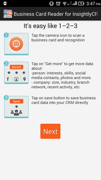 Imagen 3 para Business Card Reader Insi…