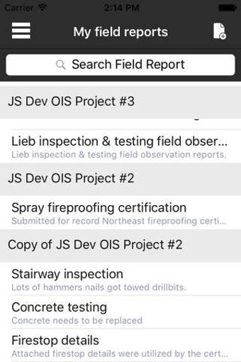 Image 0 for Owner-Insite Field Report…