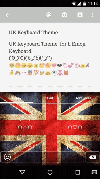Imagen 1 para UK Keyboard Emoji Skin