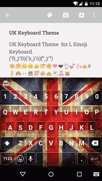 Image 0 for UK Keyboard Emoji Skin