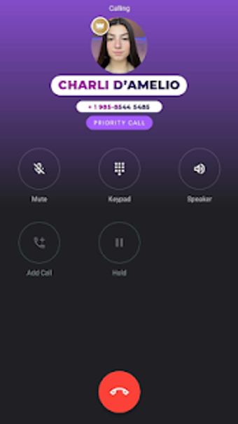 Imagen 0 para Charli D'amelio fake call…