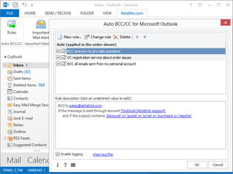 Image 0 for Auto BCC for Outlook Expr…