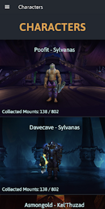 Image 1 for WoW Mount Tracker