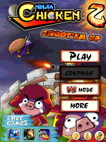 Image 0 for Ninja Chicken 2:Shoot'em …