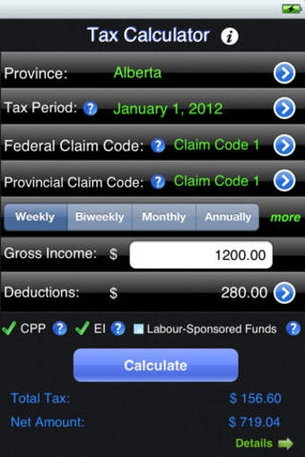 Image 0 for Canada Income Tax Calcula…