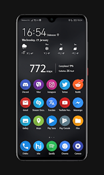 Imagen 1 para Dark EMUI 9 Theme for Hua…