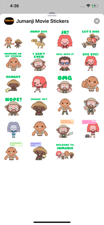 Imagen 1 para Jumanji Movie Stickers