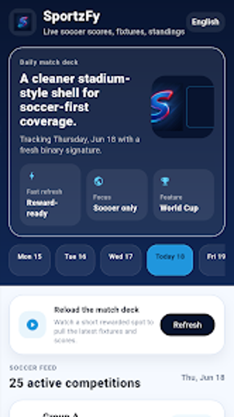 Image 0 for SportzFy: Live Soccer Sco…