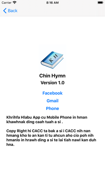 Image 0 for Chin Hymn
