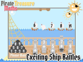 Imagen 1 para Pirate Treasure Maths-Add…