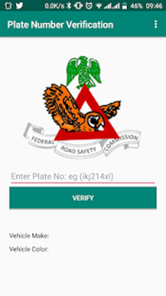 Imagen 1 para FRSC Plate Number Verific…