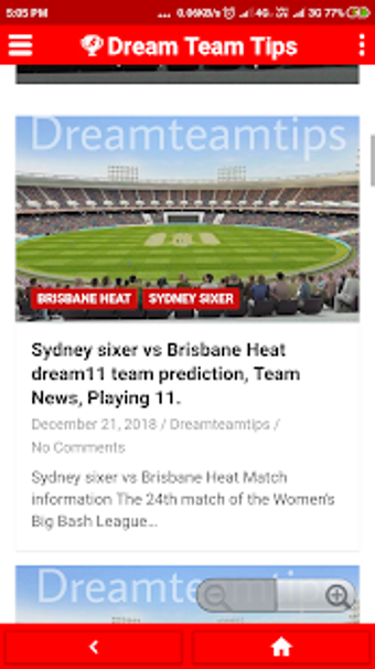Imagen 2 para Dream team tips - Cricket…