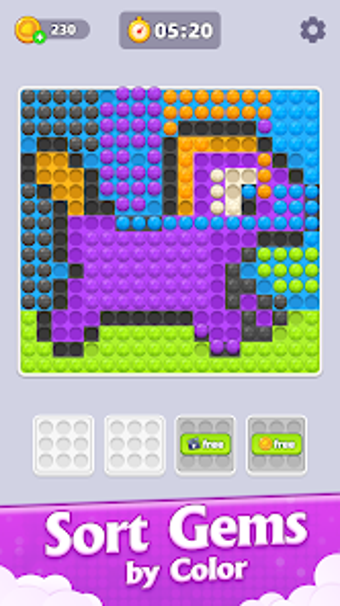 Imagen 0 para Diamond Pixel Art: Sort P…