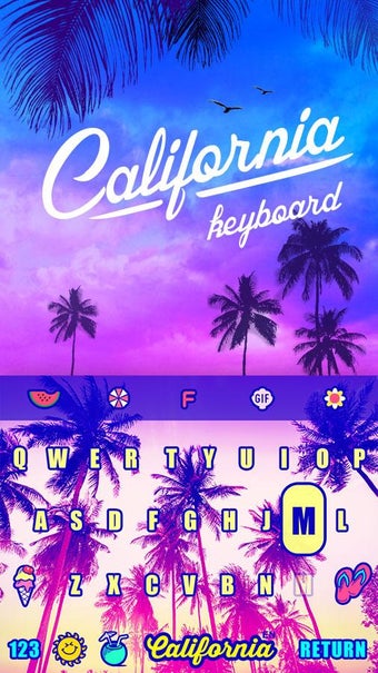 Image 1 for Sunset Summer Keyboard Th…