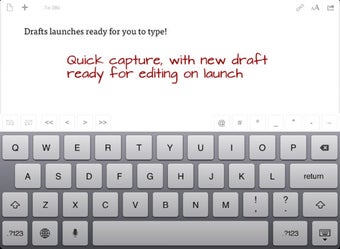 Image 0 for Drafts for iPad