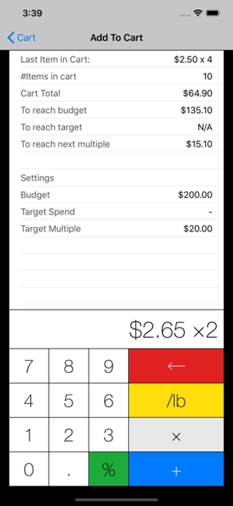 Image 3 for CartCalc - Shopping Calcu…