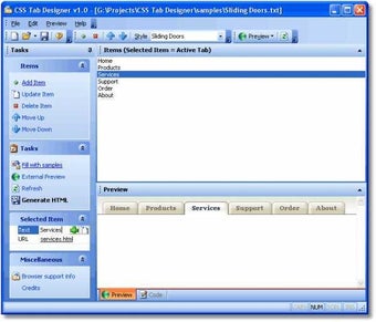 Image 0 for CSS Tab Designer