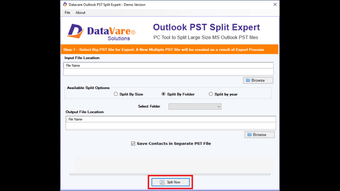 Imagen 0 para DataVare Outlook PST Spli…