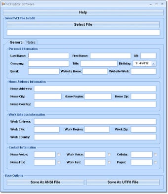 Image 0 for VCF Editor Software
