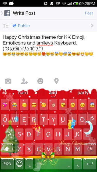 Imagen 2 para Happy Christmas Emoji Key…