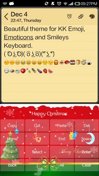 Imagen 1 para Happy Christmas Emoji Key…
