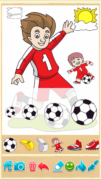 Imagen 0 para Football coloring book ga…
