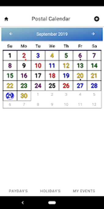 Image 0 for RJ's Postal Calendar