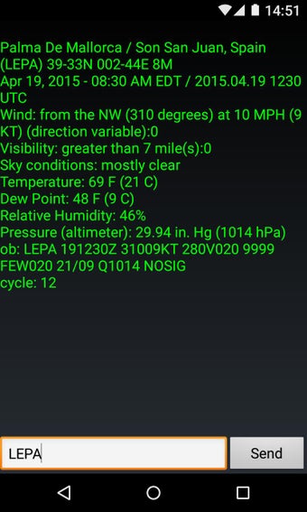 Image 0 for METAR