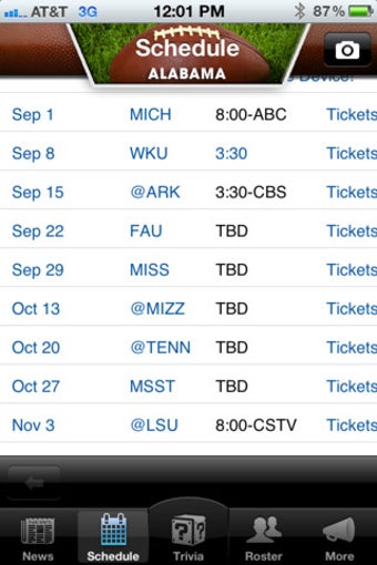 Imagen 1 para Alabama Crimson Tide Foot…