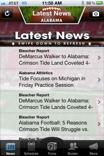 Imagen 0 para Alabama Crimson Tide Foot…