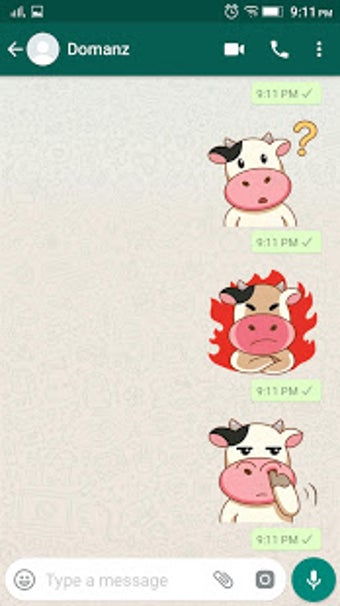 Imagen 0 para Cute Cow Sticker for What…